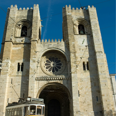 Walk half a block to Lisbon’s iconic cathedral