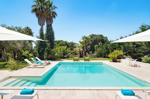 Go for a refreshing dip in the private swimming pool