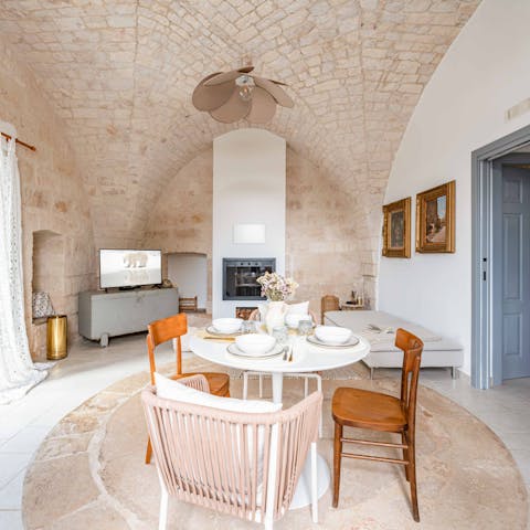 Admire the original features of this 19th-century farmhouse
