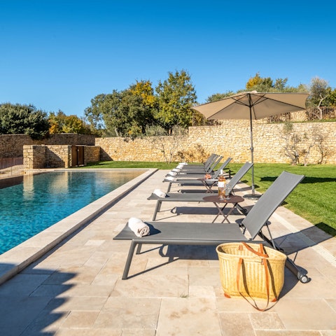 Lie back by the pool with a book