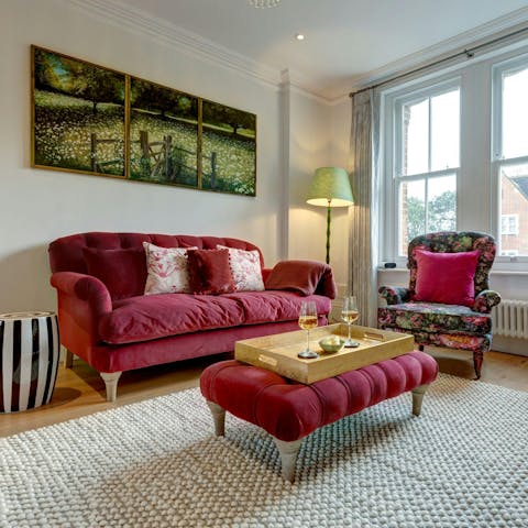 Chill out in the cosy lounge after a busy day