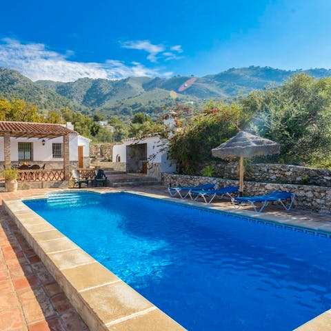 Enjoy a swim in the cooling waters of the pool for some respite from the Spanish heat