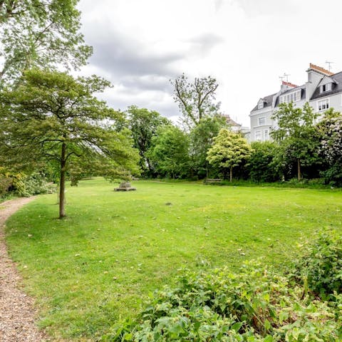 Find a moment of peace in the communal gardens