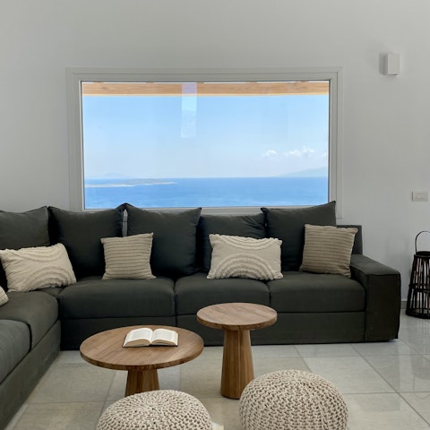 Have a glass of ouzo in the living room