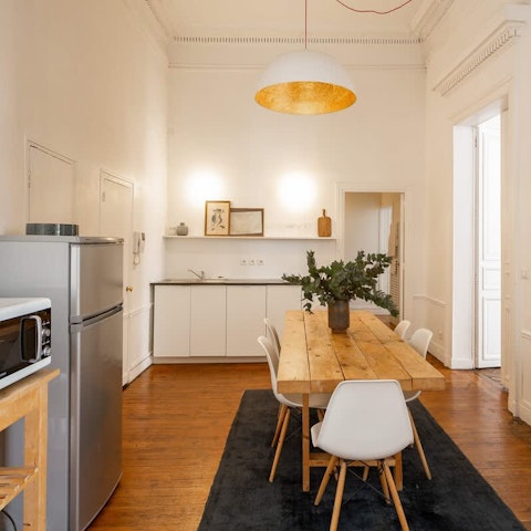 Begin your day with breakfast in the well-equipped kitchen
