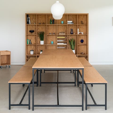 Gather around the dining table for a home-cooked feast