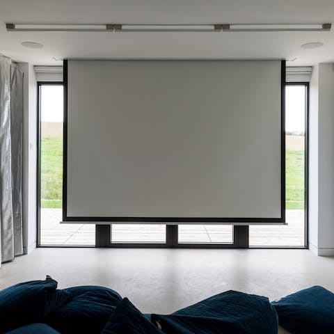 Spend a night at the movies – screened on the home projector