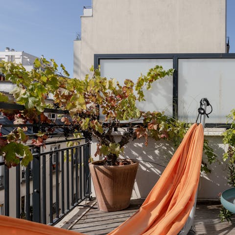 Treat yourself to a post-lunch doze in the hammock