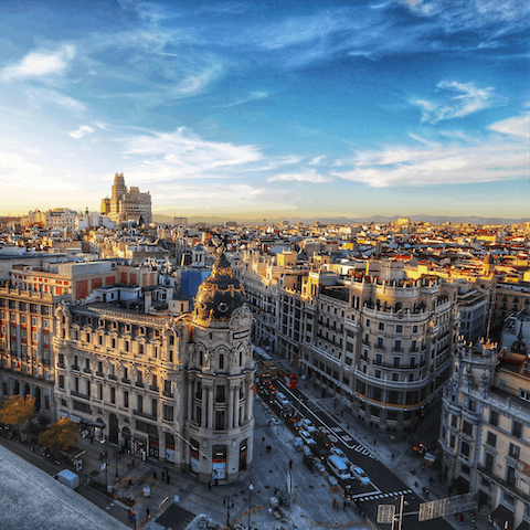 Explore the buzzing city of Madrid
