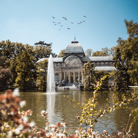 Visit the gorgeous El Retiro park