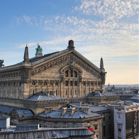 Explore Paris, including the nearby Palais Garnier