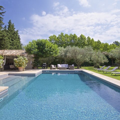Cool down with a dip in the pool