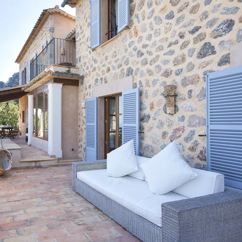 Hide away and daydream on the terraces