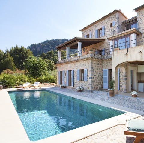 Swim laps of your beautiful pool