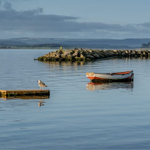Embrace the refreshing spirit of the sea whilst strolling along Poole Harbour
