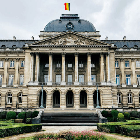 Begin your sightseeing adventure with a twenty-minute stroll to the Royal Palace of Brussels