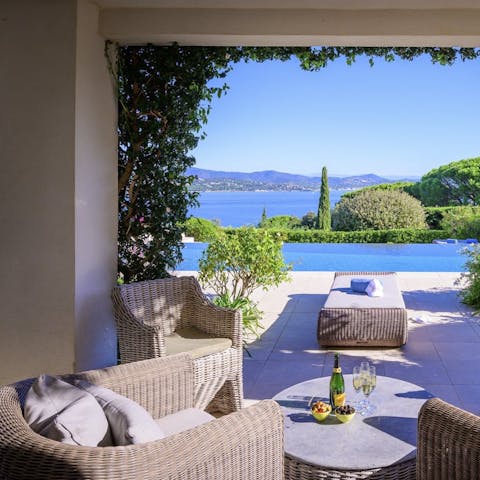 Chat the night away while taking in the beauty of the natural surroundings