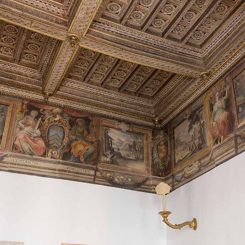 Spend hours gazing up at awe-inspiring ornate frescoes, painted by some famous names