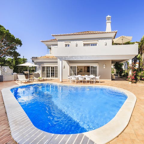 Float about in the private pool after a spot of lunch