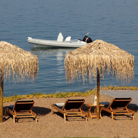 Enjoy a seafront location – the beach is on the doorstep