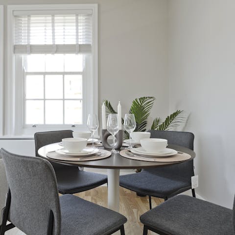 Tuck into home-cooked dinners on relaxed nights in