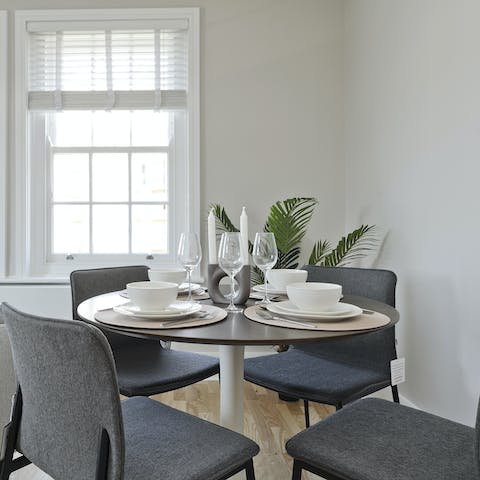 Tuck into home-cooked dinners on relaxed nights in