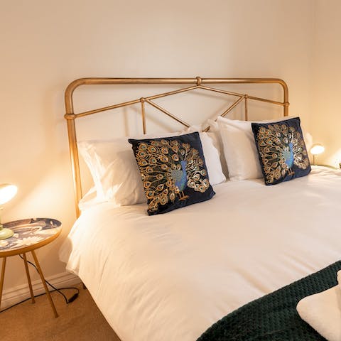 Sink into a comfortable king-size bed after a day of exploring