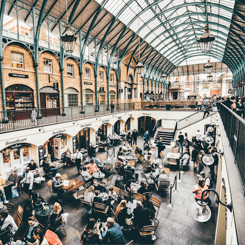 Wander fifteen minutes to Covent Garden Market