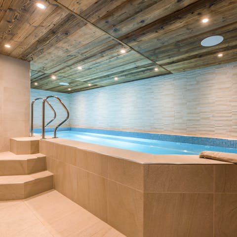 Take a dip in the indoor pool