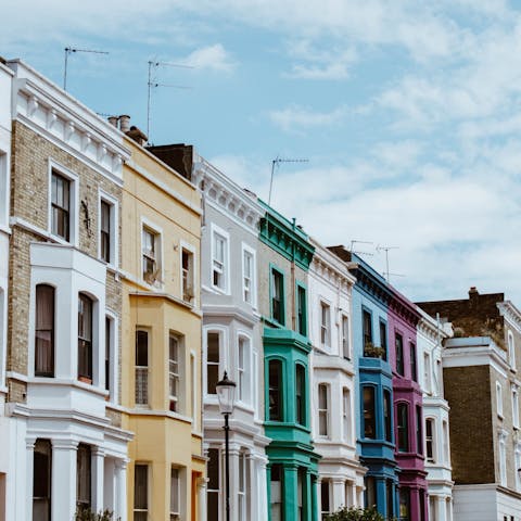 Explore the picturesque streets of charming Notting Hill