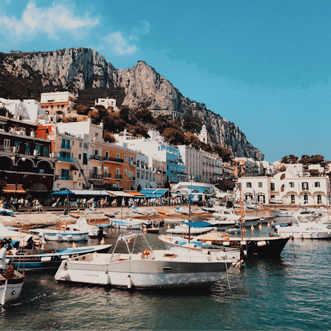 Take a boat to nearby Cala del Tombosiello for a picnic in the cove