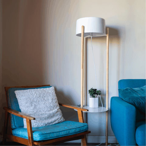 Relax on modern and stylish interior furnishings