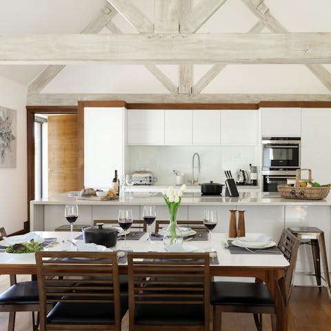 Cook up a storm in the chic kitchen
