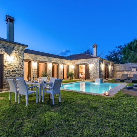 Splash and play in your own pool, set within your secluded garden