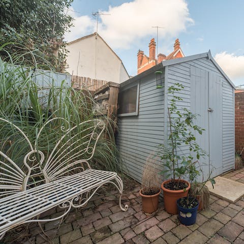 Spend sunny afternoons relaxing in the private garden
