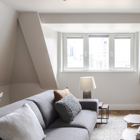 Kick off your shoes and get comfy among the plump cushions with a strong cup of tea after a day exploring the city