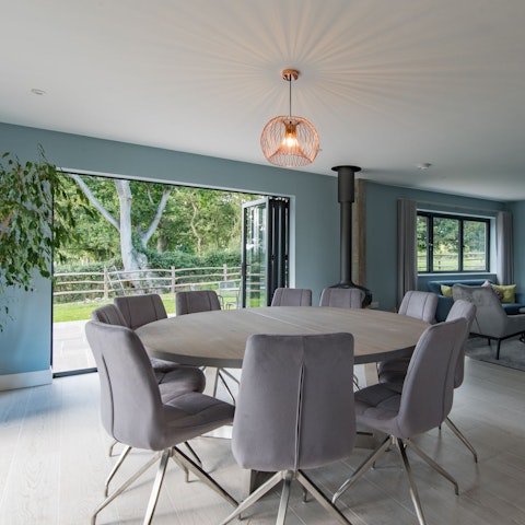 Gather around the dining area for a homemade meal