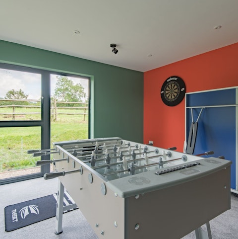 Keep the kids entertained in the games room