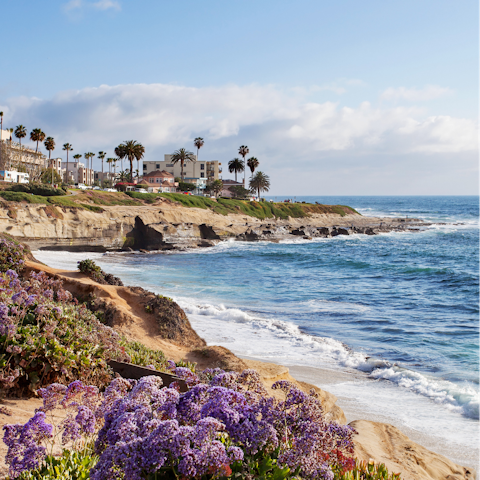 Walk to the beach in just five minutes