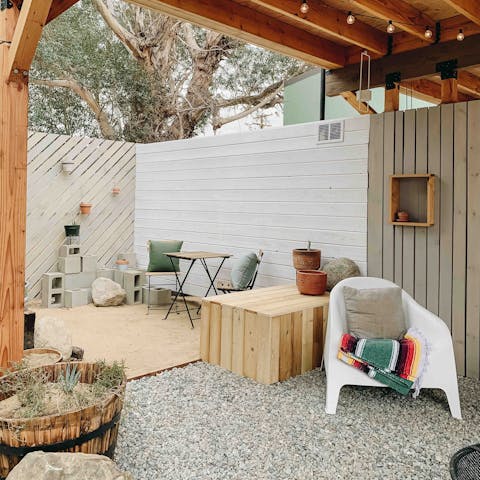 Enjoy sunny breakfasts in the courtyard garden