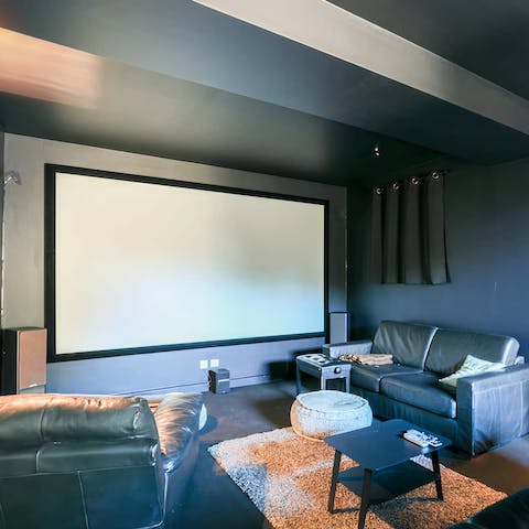 Screen a classic in the cinema room