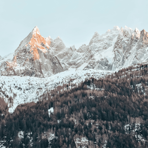 Stay in Chamonix, just moments from ski slopes and hiking trails