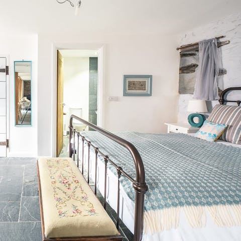 Bank a blissful night's sleep in the king-sized bed