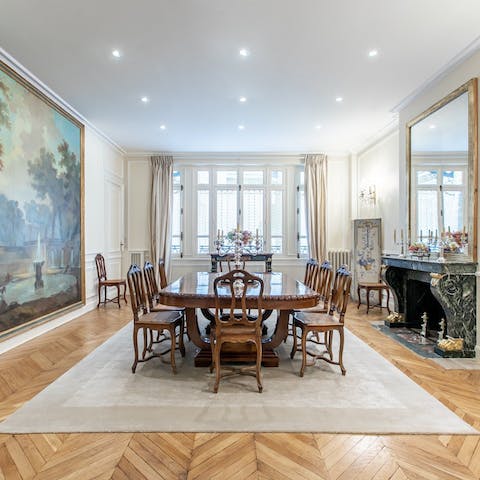 Enjoy memorable meals in the formal dining room