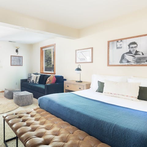Spread out in the spacious fifth bedroom