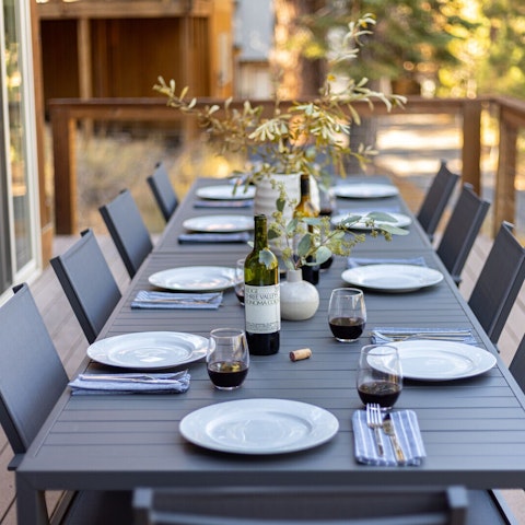 Eat outdoors during the summer months