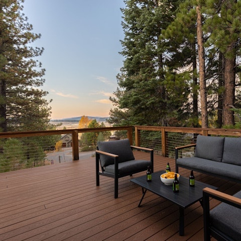 Open a few beers and sit on the deck with incredible views