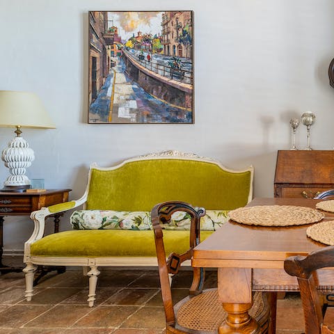 Immerse yourself in the period charm of this home