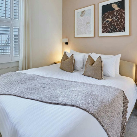 Feel at home by cosying up in the comfortable king-size bed