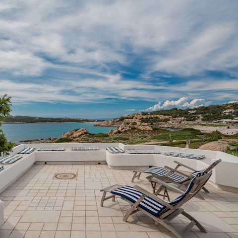 Find a comfy spot on the terrace to admire the view